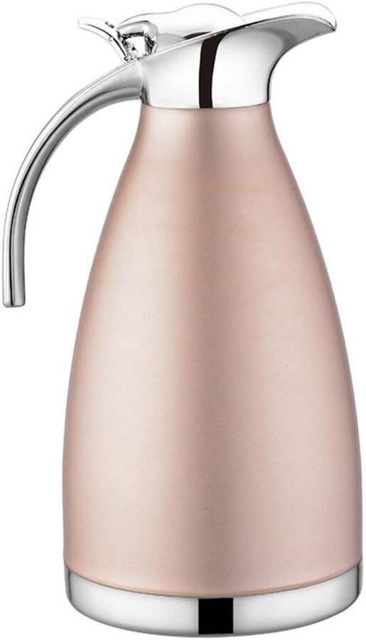 Geïsoleerde Waterkoker Thermoskan Warm Drank Dubbele Wand 1.5L Roze