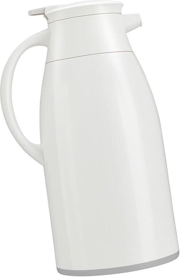 Geïsoleerde Waterkoker Thermoskan Warm Water Dranken Warm Houden Dubbele Wand Vacuüm Isolatie 5800 cc Wit