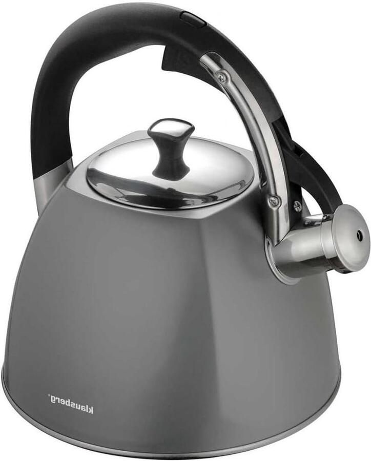 Geklokte Waterkoker Geklokte Ketel Water Koken Voor Alle Warmtebronnen 3.5 Liter Zilverkleurig - Foto 1