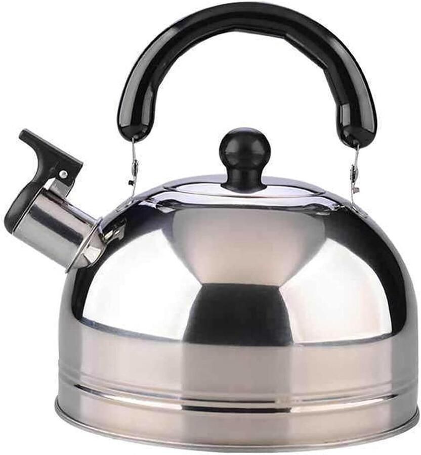 Geklokte Waterkoker Theepot Fluitketel Water Koken Drievoudige Bodem 3 Liter Rood