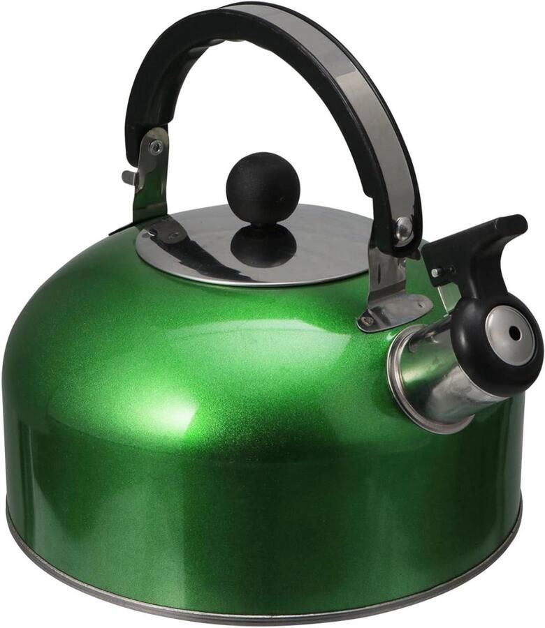 Geklokte Waterkoker Theepot Kookpan Water Koken Automatisch Fluitend Medium Groen