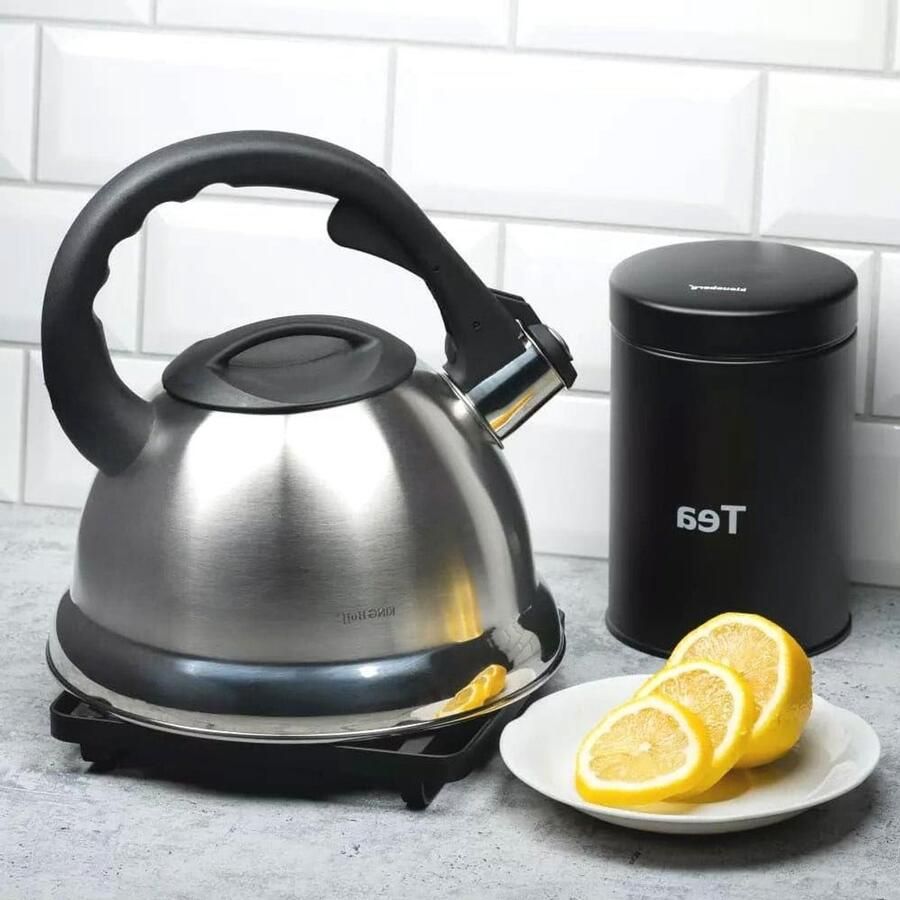 Geklokte Waterkoker Theepot RVS Water Koken Geschikt Voor Alle Vuren 3 Liter Zilverkleurig