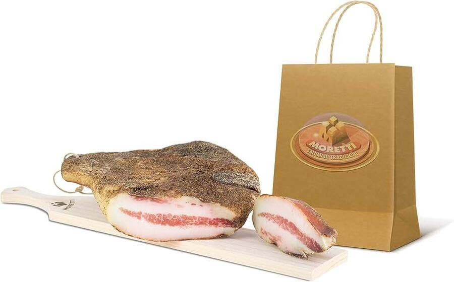 Gekruide Varkenswang 800g 900g Vacuüm verpakt Typische Calabrische Salami Ambachtelijk gedroogd Gastronomische struik Gemaakt in Calabrië