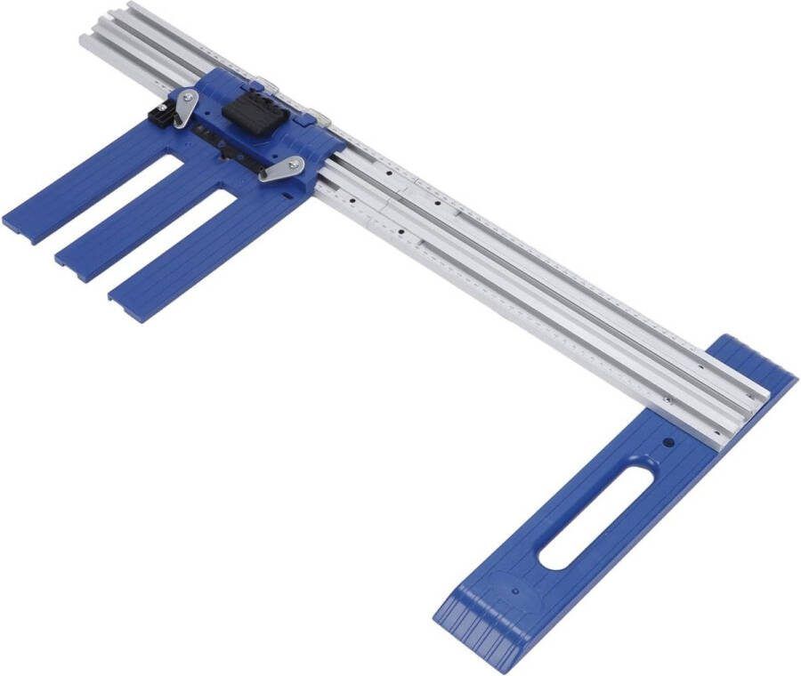 Allecto Geleiderail voor Houtbewerkingssnijder Cirkelzaaggeleider Slijtvaste Aluminiumlegering Multifunctioneel Snijbereik tot 65 cm Ge
