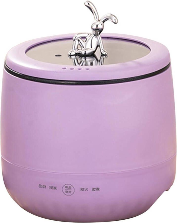 Gemakkelijk Schoon Te Maken Rijstkoker Geschikt voor 2 Personen Elektrische Rijstkoker met Compact Ontwerp Rijstkoker en Warmer voor Individuen of Kleine Gezinnen PURPLE