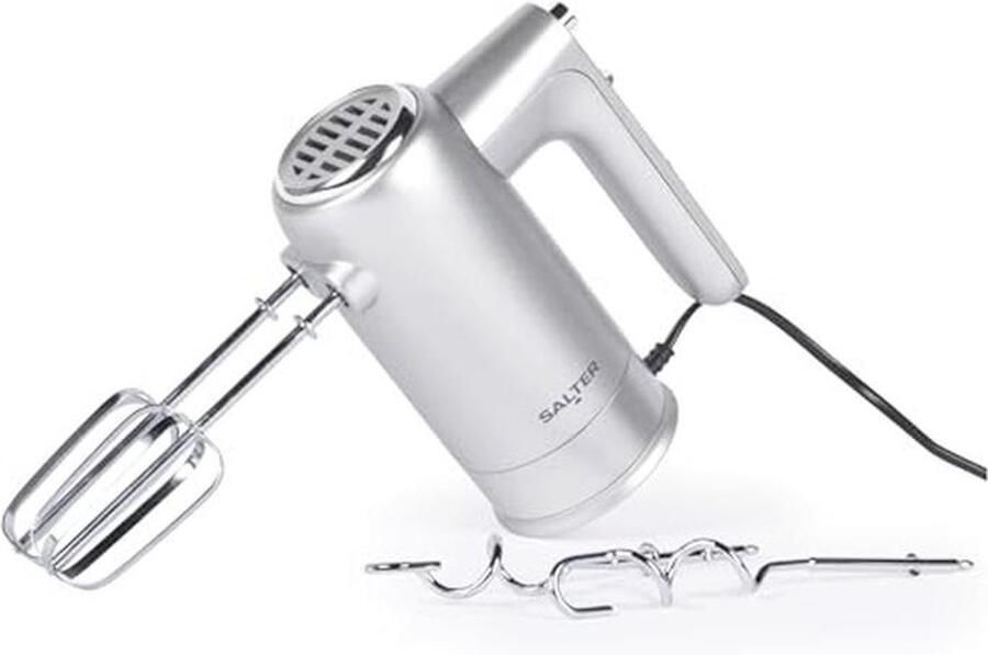 Gemakkelijke Handmixer met Opruimbasis – Elektrische Bakklopper Mixhaken en Deeghaken 5 Snelheden met Turbo Functie