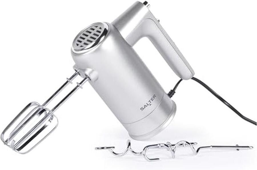 Gemakkelijke Handmixer met Opruimbasis – Elektrische Bakklopper Mixhaken en Deeghaken 5 Snelheden met Turbo Functie