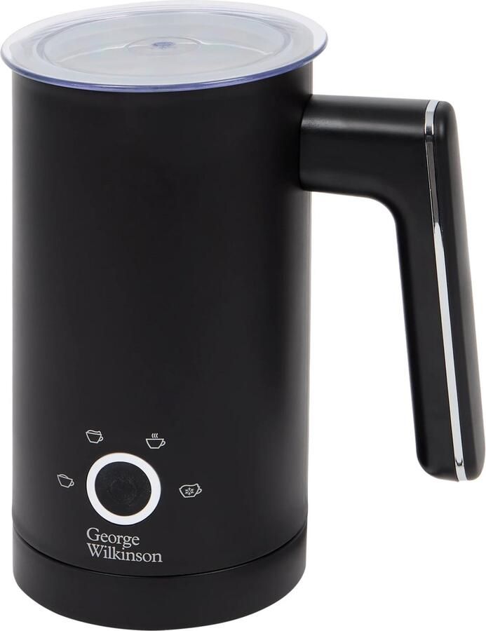 George Wilkinson Chocoluxe Melkopschuimer Warm en Koud 4 functies 500W Het stijlvolle en compacte design een perfecte schuimlaag Snelle en makkelijke bereiding