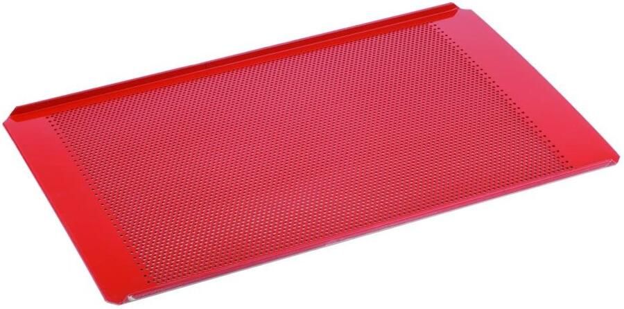 Geperforeerde Bakplaat Aluminium Bakplaat Bakken en Braden Antiaanbaklaag Siliconencoating 53 x 325 cm Rood