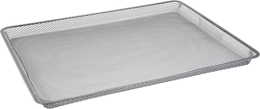Geperforeerde Bakplaat met laag Professioneel bakken Gelijkmatig garen 44 x 33 cm Zwart