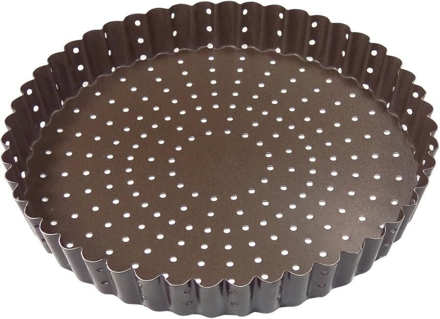 Geperforeerde braadpan Ovenschaal Gezond bakken Geperforeerd ontwerp 20 cm Grijs