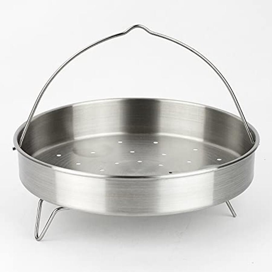 Geperforeerde Stoommand voor Snelkookpan 20cm RVS Driepoortsysteem voor Gezond Koken