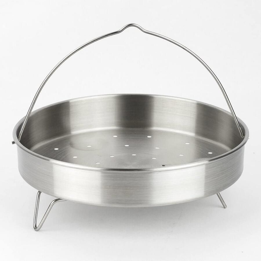Geperforeerde Stoommand voor Snelkookpan 20cm RVS Driepoortsysteem voor Gezond Koken