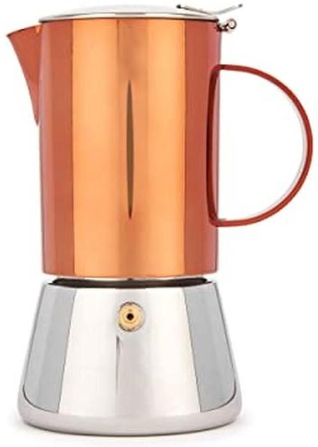 Gepolijst Roestvrij Staal Espresso Kookplaat Koffiezetapparaat 2ml Koper