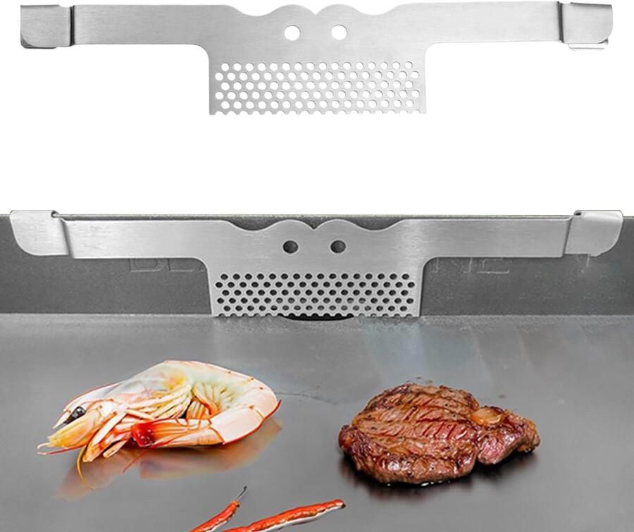 Bakplaat Gereedschaphouder Spatelrek Grill Buiten Koken Roestvrij Staal 30 x 5.8 cm Zilver