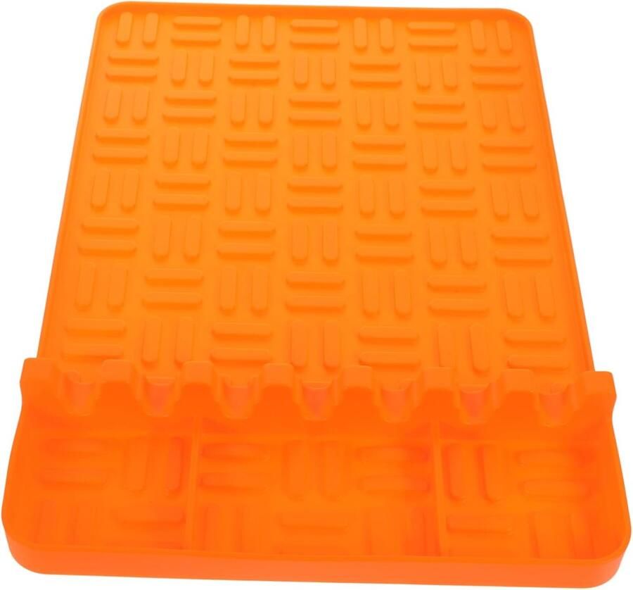 Gereedschapsmat Bakplaat Mat Barbecue Organiseren Antislip Oppervlak 39.7cm Oranje