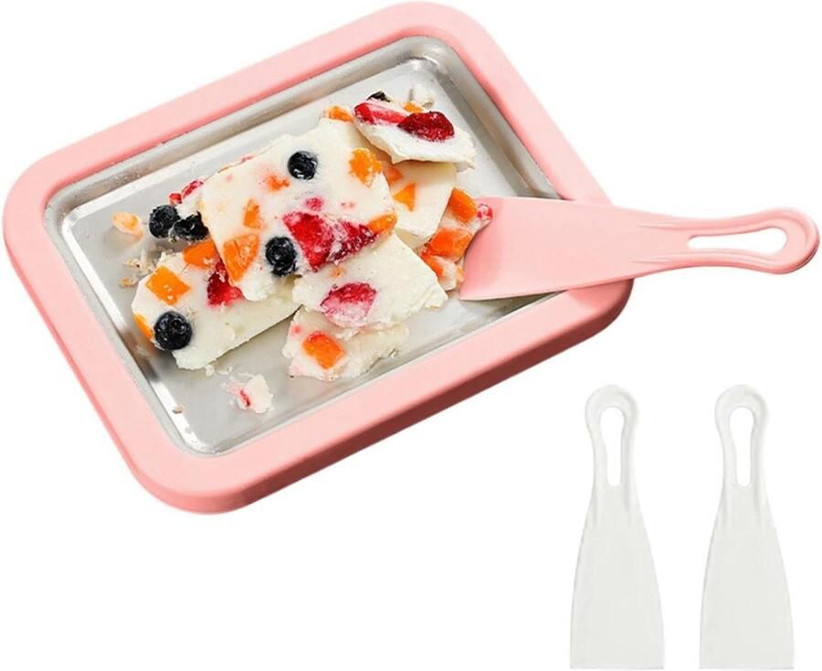 Gerold Ijs Machine Yogurt Maker Desserts Maken Dubbele Schraper 22.6 cm Roze