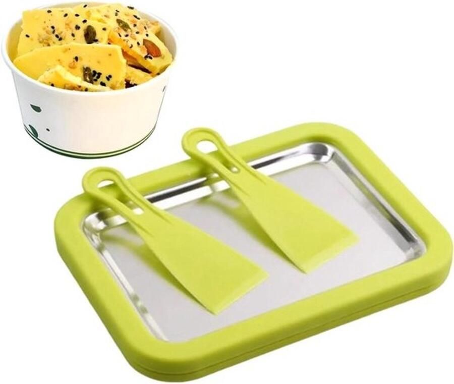 Gerolde ijsmachine Dessertbord maker Desserts maken Direct verkoelend Niet gespecificeerd Groen