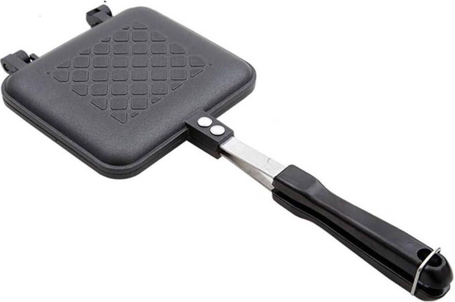 Geroosterde sandwich ijzer anti-aanbaklaag voor ontbijtset 2 stuks toast op Camp Pie ijzer 15 cm x 14 cm x 3 cm