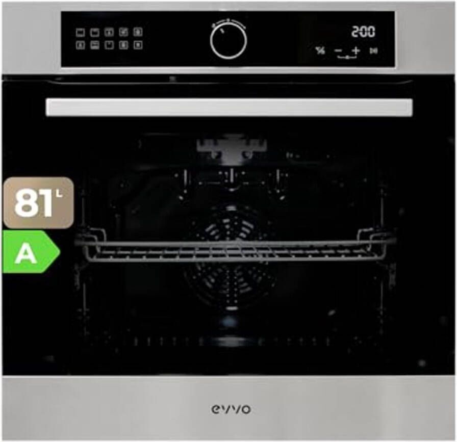 Geschenktype: Inbouwoven met Airfryer-functie en 81 Liter Inhoud Digitale Sensorbediening en 10 Kookprogramma's