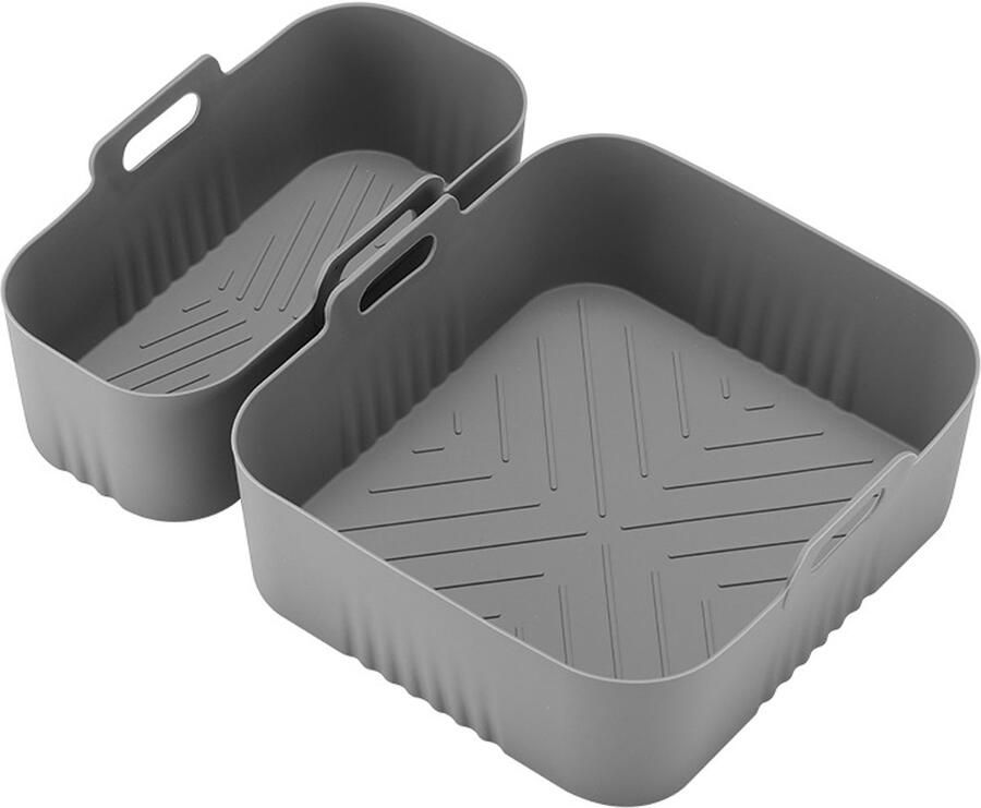 Geschikt voor NA350 Airfryer siliconen bakplaat vierkant airfryer accessoires grijs