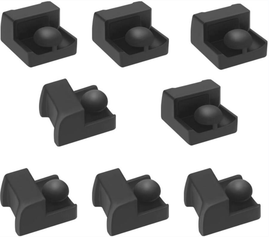 Geschikt voor Ninja Crispi FN101GY airfryer accessoires siliconen hoekbeschermers voor de bakplaat grote hoekbeschermers van 15 mm (8 stuks)