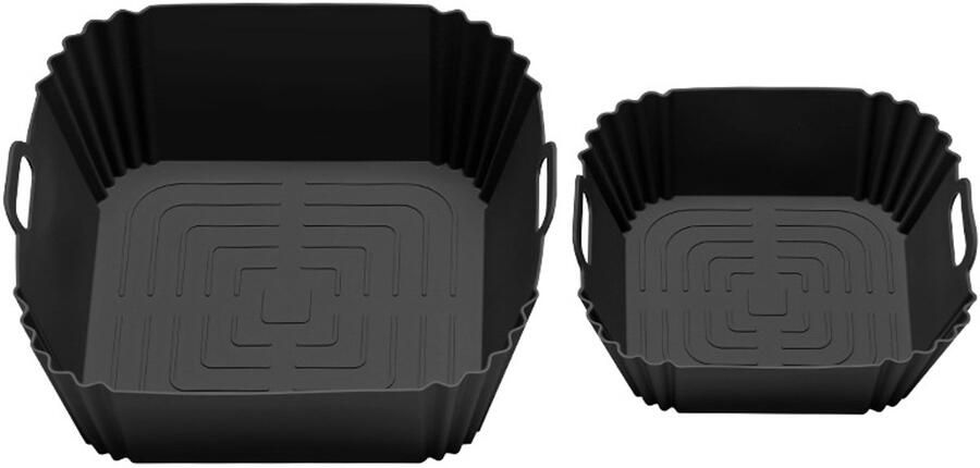 Geschikt voor NINJA Crispi FN101GY Airfryer siliconen bakplaat siliconen bakplaat airfryer accessoires voor airfryer- zwart
