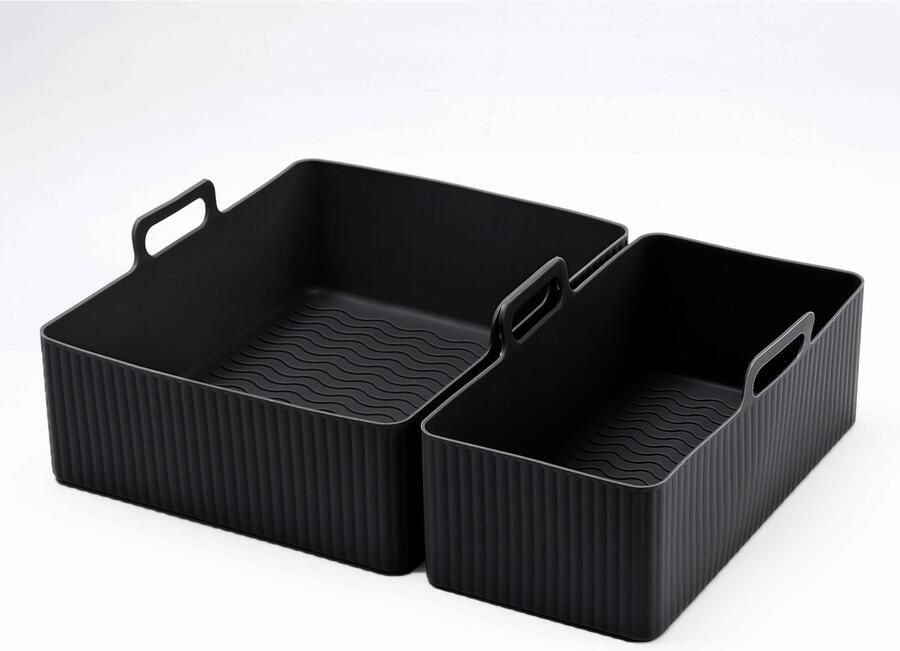 Geschikt voor Tefal EY901840 Tower T17099 Airfryer siliconen bakplaat vierkant airfryer accessoires- zwart