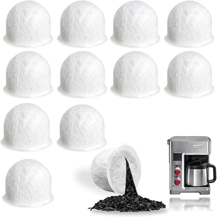 Geschikt voor Wolf Gourmet koffiemachine filterpatronen actieve kool van kokosnootschalen filterpatronen waterfilter van non-woven stof 12 patronen