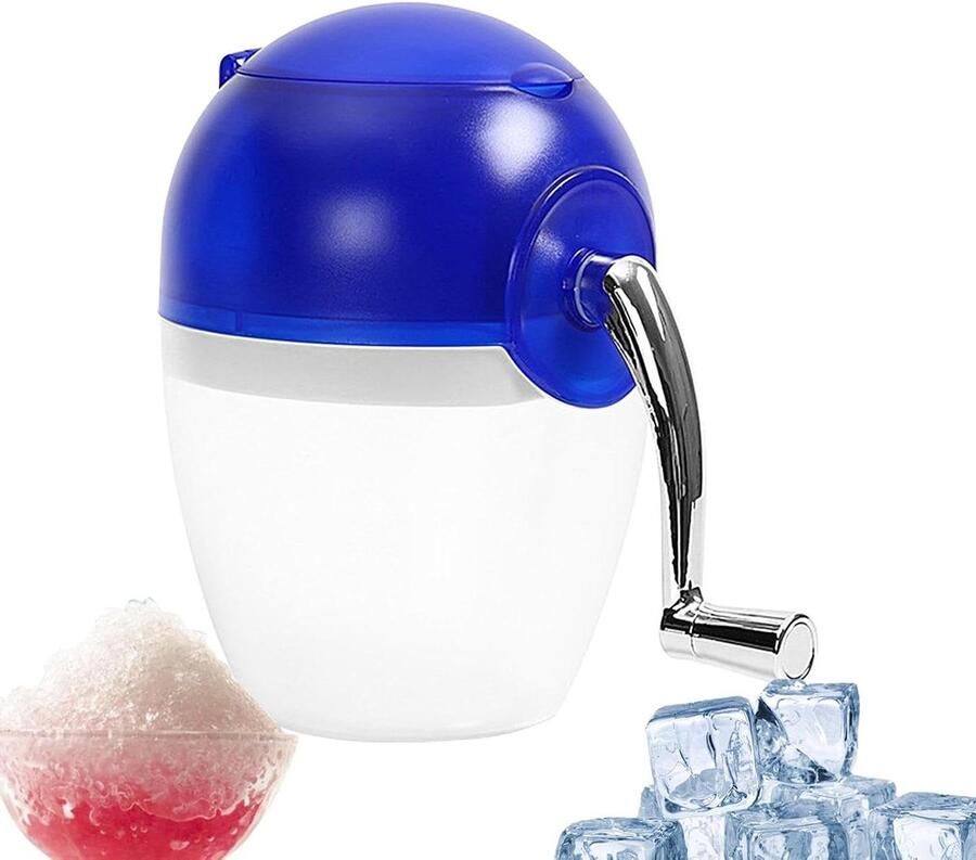 Geschoren ijsmachine Ijsbreker Sneeuwkegel Zomerse traktaties maken Handaangedreven met veer 127 Pond Blauw