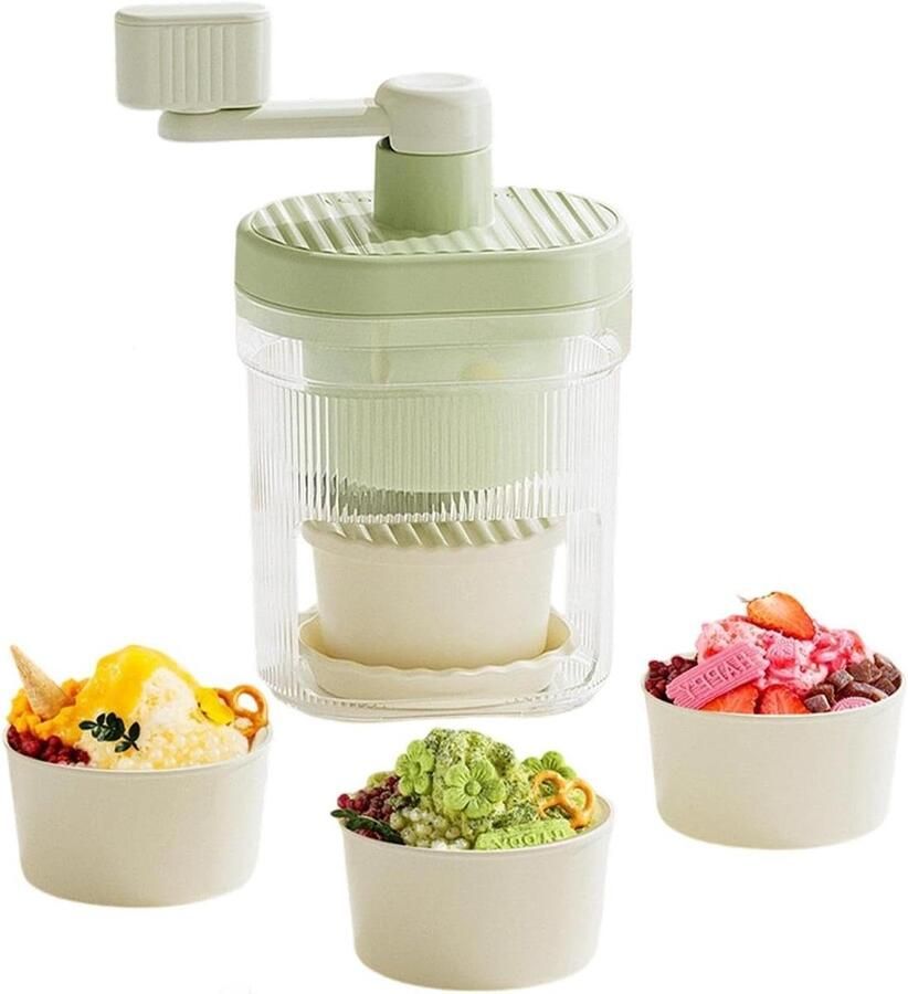 Geschoren ijsmachine Sneeuwkegelmaker IJsmachine Drankjes maken Handmatig bediend 24 x 14 x 14 cm Niet gespecificeerd