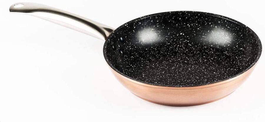 Gesmeed Aluminium Braadpan Koekenpan Dagelijks Koken Whitford Xylan Antiaanbaklaag 22 cm Zwart