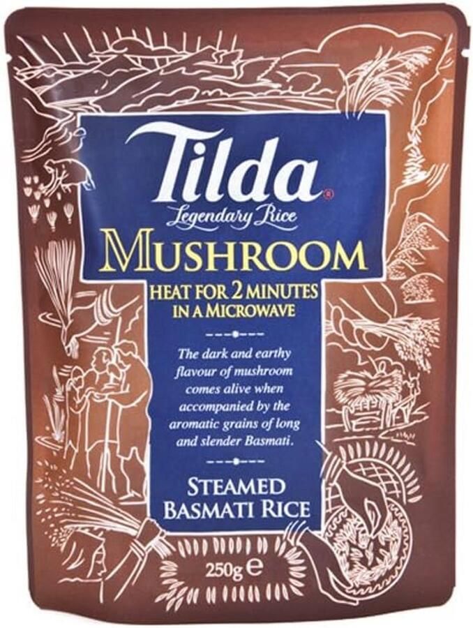 Gestoomde Basmati Rijst met Kastanjechampignons en Champignons Kant-en-klaar 250g