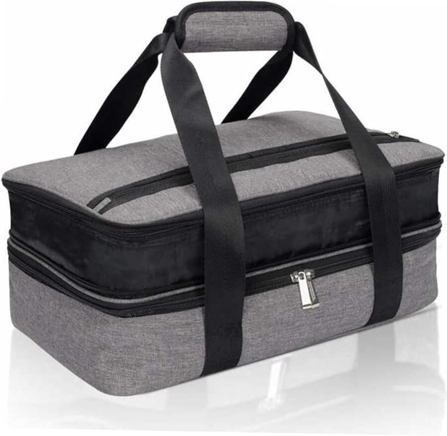 Gevulde Casserole Drager Warmhoudtas Oven Maaltijden Vervoeren Dubbele Laag Isolatie 40 x 29 x 21 cm