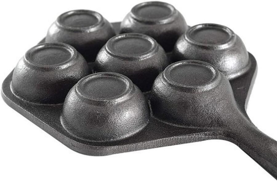 Gevulde Pannenkoekenpan Aebleskiver pan Munk pan Klassieke Deense Pannenkoeken Gietijzer met antiaanbaklaag