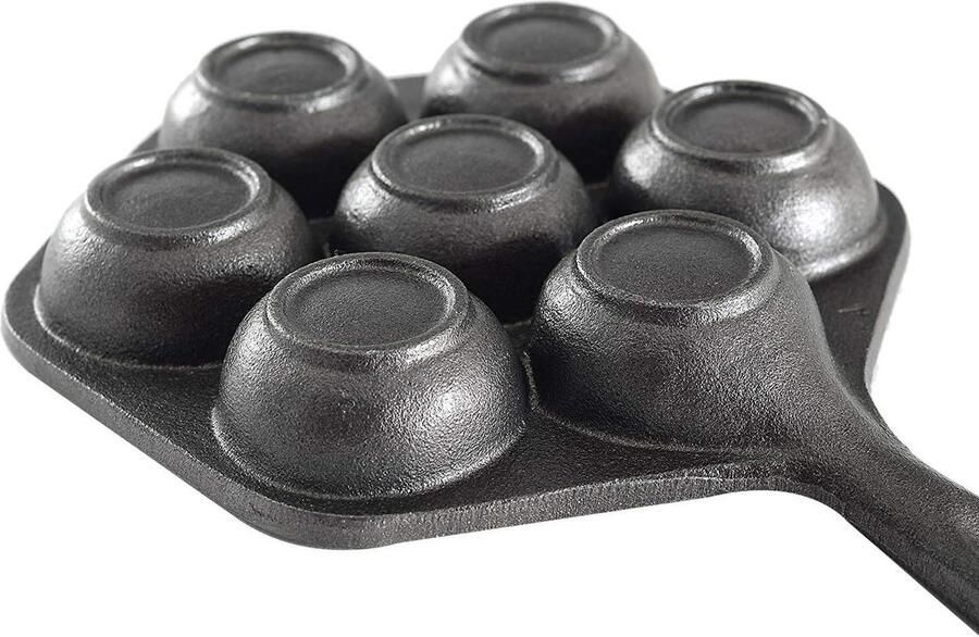 Gevulde Pannenkoekenpan Aebleskiver pan Munk pan Klassieke Deense Pannenkoeken Gietijzer met antiaanbaklaag
