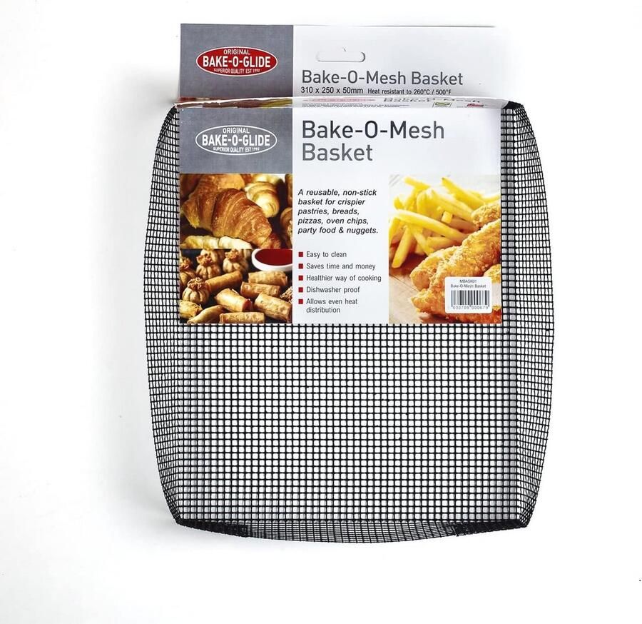 Geweven glasstof bakmand voor airfryer herbruikbaar en antiaanbak 31 x 25 x 5 cm