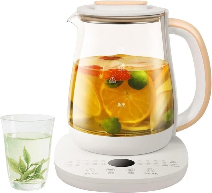 Gezondheid Pot Waterkoker Stoofpot Dranken Bereiden 20 Slimme Programma's 1.8 Liter Transparant