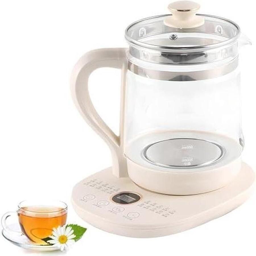 Gezondheidspot Theemaker Waterkoker Dranken Bereiden Automatisch Aanraakscherm 1.8 Liter Zilver