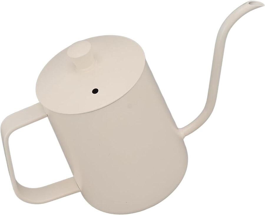 Giet over Koffieketel Theepot Waterkoker Koffie Zetten Nauwkeurige Tuit 600ml Wit