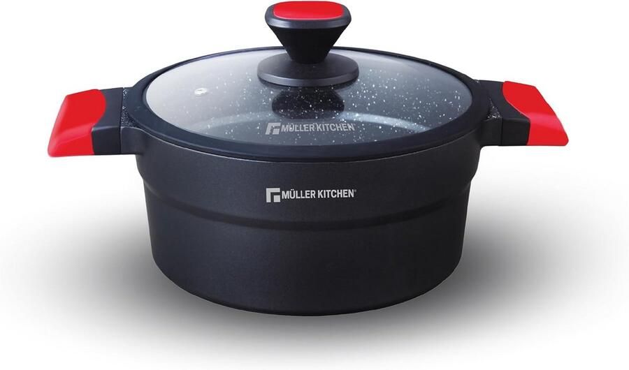 Gietaluminium Kookpan met Antiaanbaklaag voor Inductie 28 cm