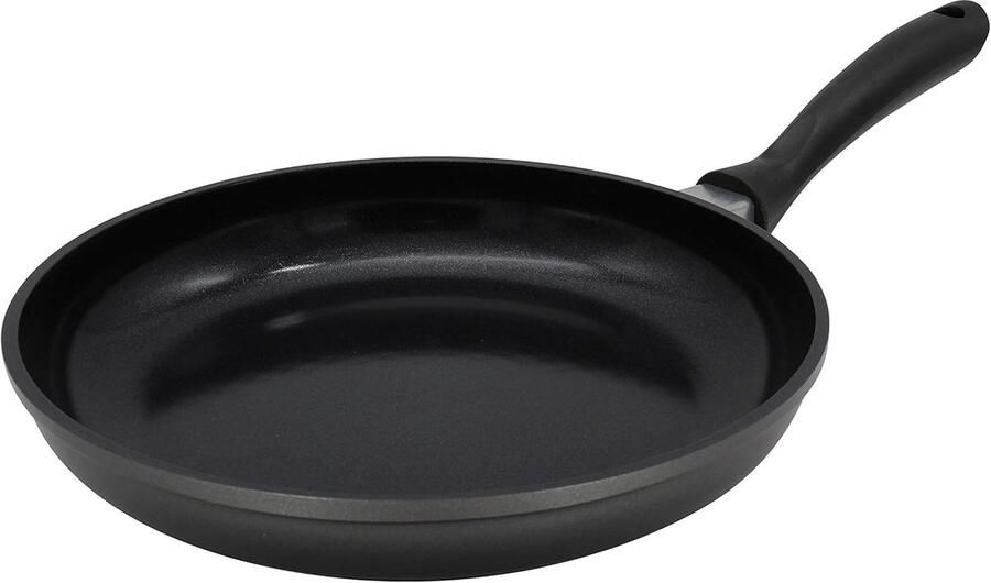 Gietaluminium Pan Koekenpan Gezond Koken Keramische Coating 28 cm Zwart
