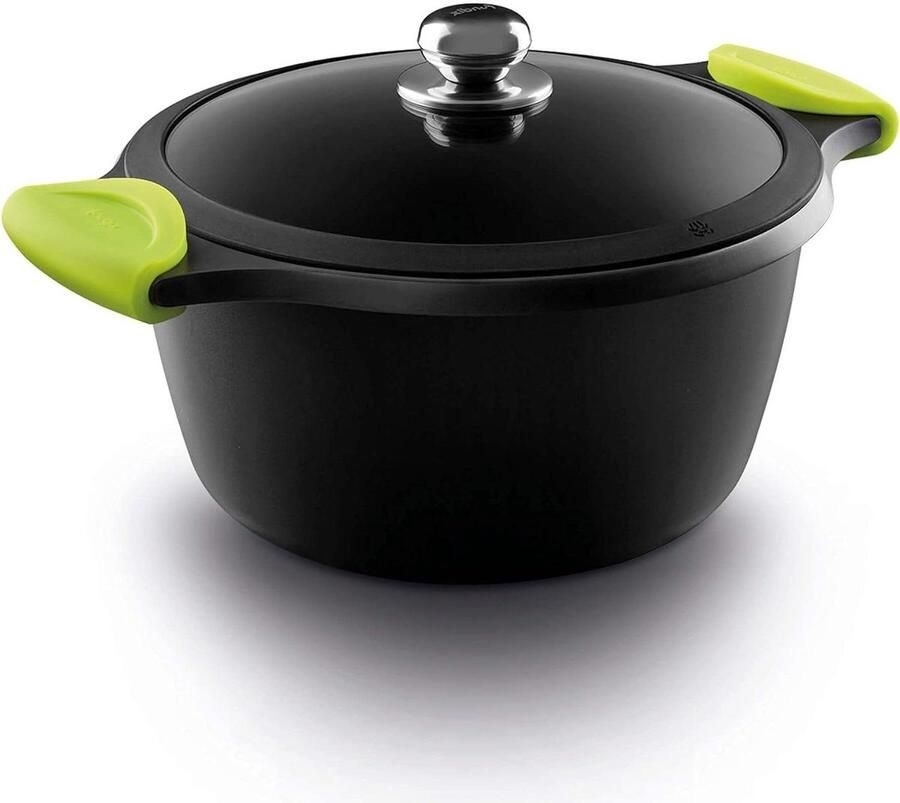 Gietaluminium Pan Kookpan Braadpan Dagelijks Koken Gelijkmatige Warmte 20 cm Zwart
