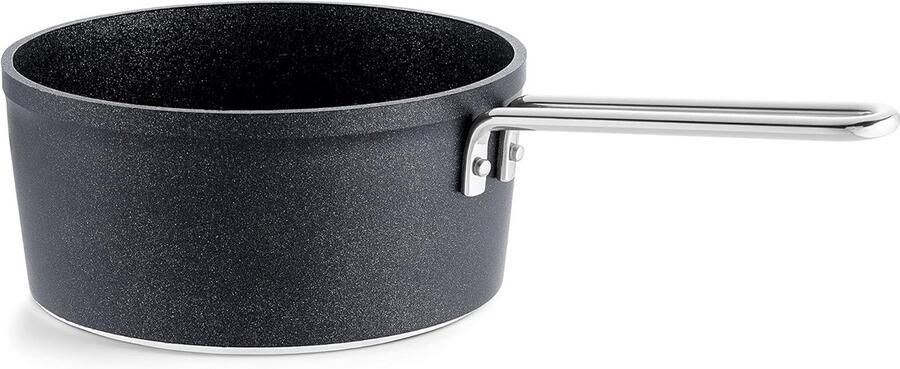 Gietaluminium steelpan met anti-aanbaklaag 18 cm 2 liter voor inductie en alle kooktoestellen ovenbestendig tot 175°C