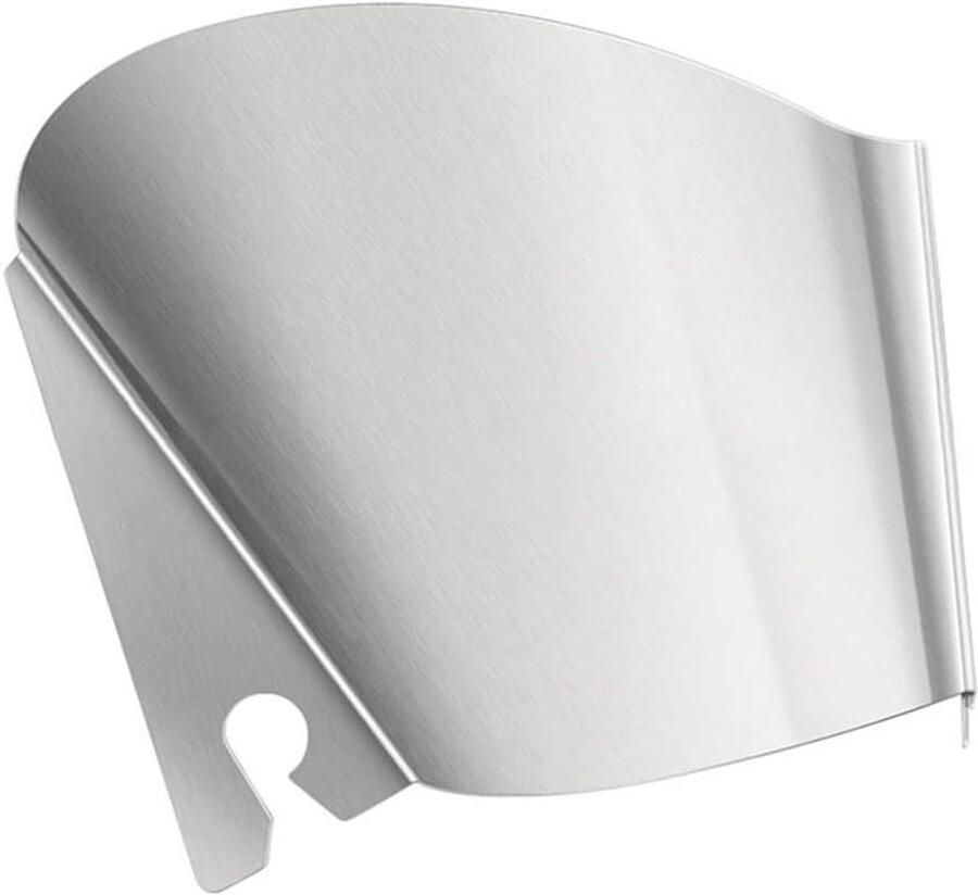 Gietgoot Mixer Accessoire Schenkrand Keukenmachine Moeiteloos Mixen Roestvrij Staal 19 x 15 x 4 cm Zilver