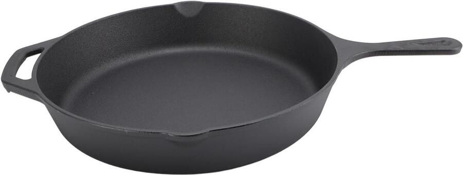 Gietijzeren Bakpan Frituurpan Keuken Thuis Koken Duurzame Constructie 12 Inch Zwart