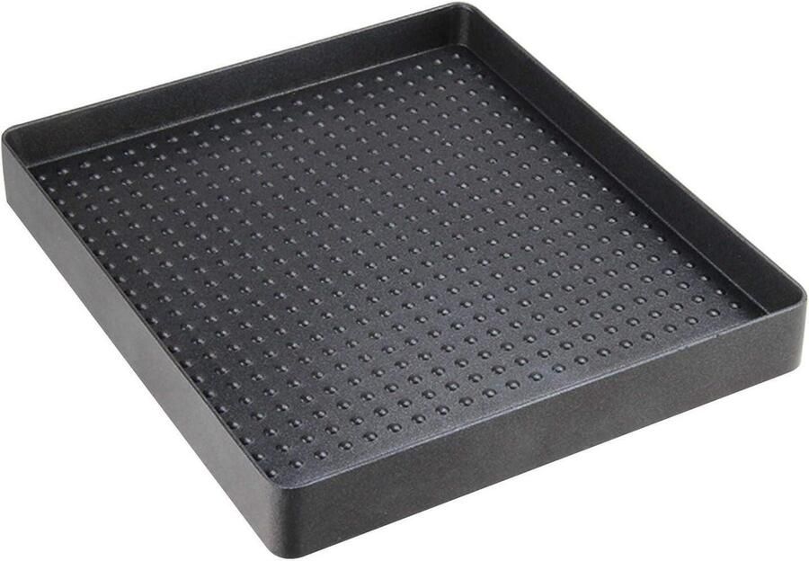 Gietijzeren Bakplaat Grillpan Bakplaat Gelijkmatig Koken Antiaanbaklaag Duurzaam 25.7 cm Zwart