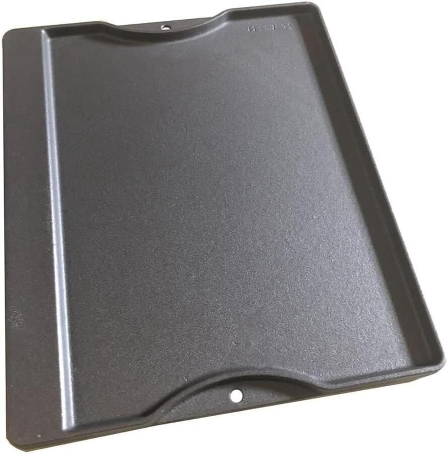 Gietijzeren Bakplaat Grillplaat Plancha Barbecue Accessoire Op maat Gemaakt 38 x 33 cm Zwart