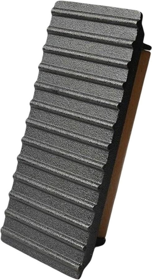 Gietijzeren Barbecue Pers Hamburger Press Vleespers Vlees Grillen Geribbeld Oppervlak 20 x 10.5 cm Zwart