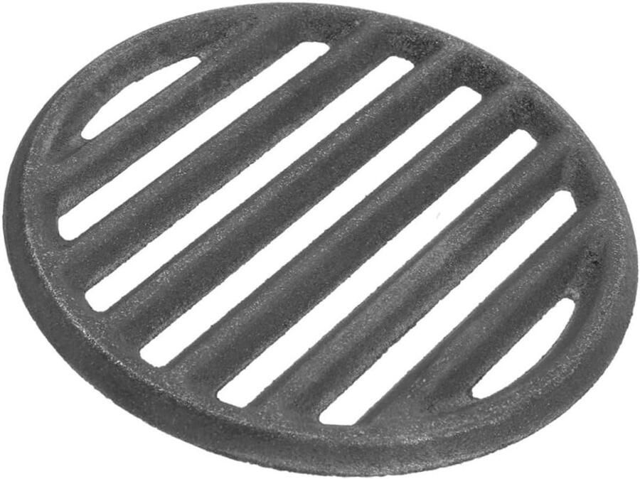 Gietijzeren BBQ Rooster Vuurkorf Grill Buiten Koken Efficiënte Warmte 13x13cm Zwart